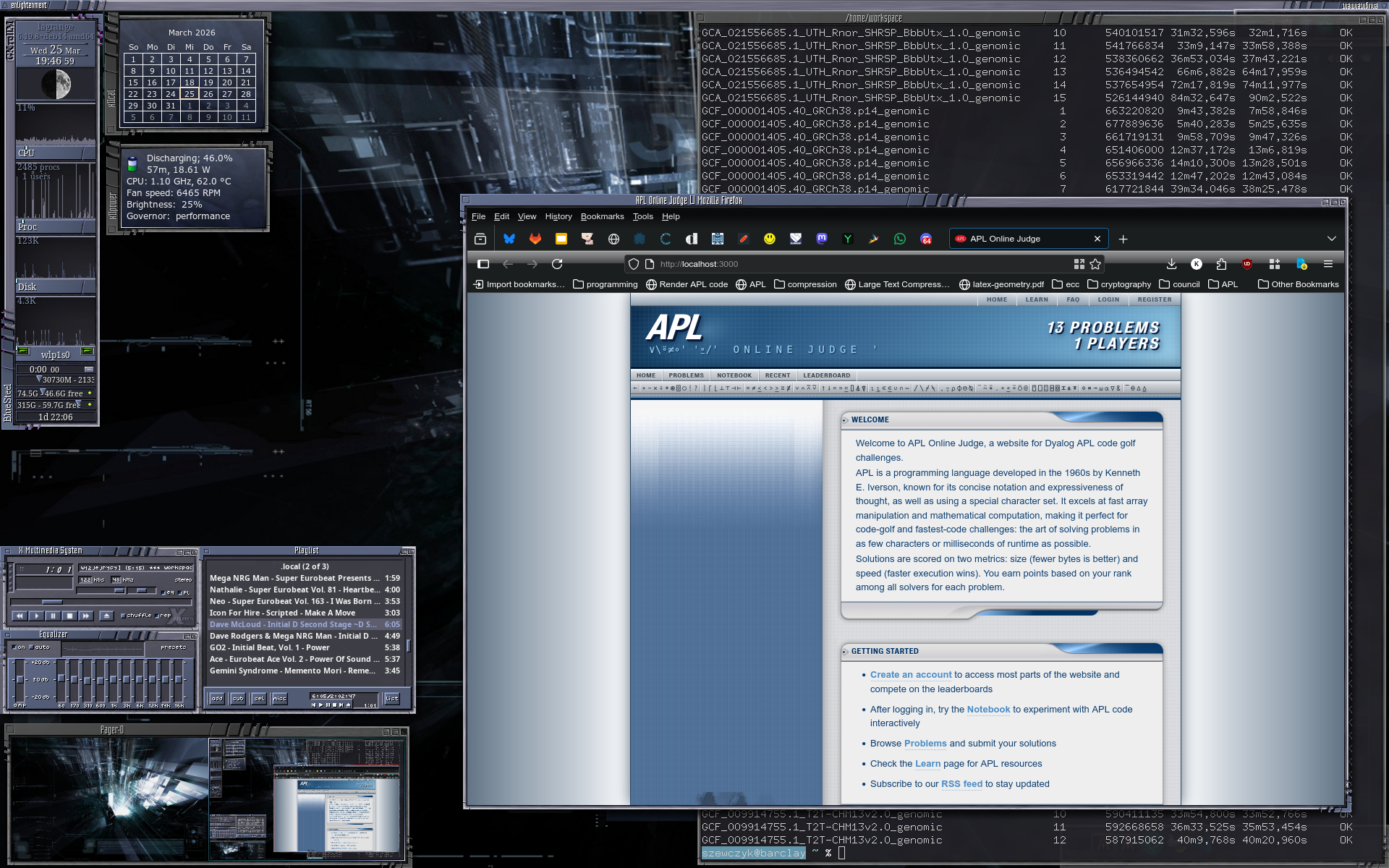 E16 desktop