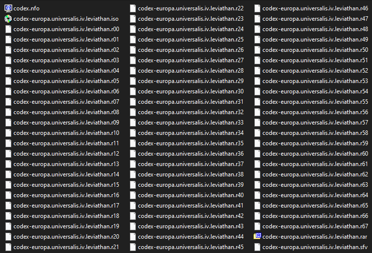 A bunch of files supplied with the crack